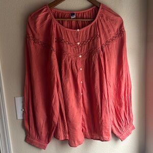 Women's Coral Blouse